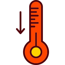 niedrige temperatur icon