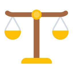 Justice scale icon