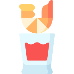 cocktail di gamberi icona