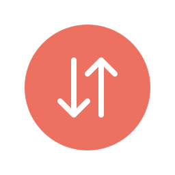 Up and down arrows icon