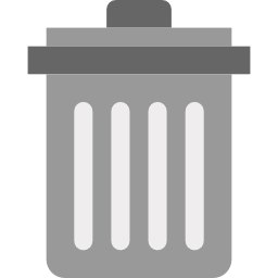 Trash bin icon