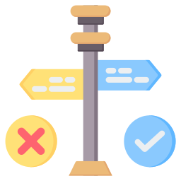 Decision making icon