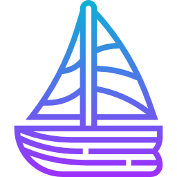 Sailing boat icon