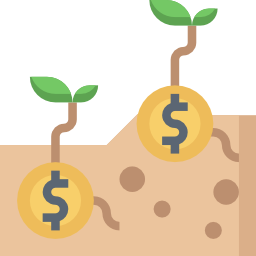 Money growth icon