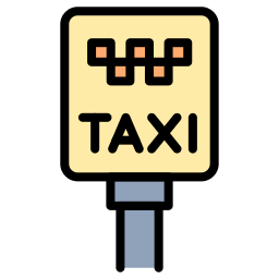 Taxi sign icon