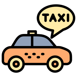 coche taxi icono