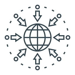 centralizzato icona