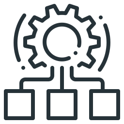 virtuele machinemonitor icoon
