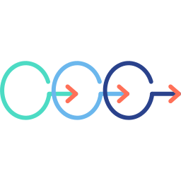 diagrama del proceso icono