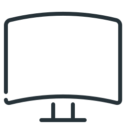 monitor flessibile icona