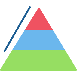 피라미드형 차트 icon