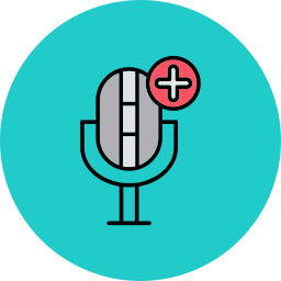 Add microphone icon