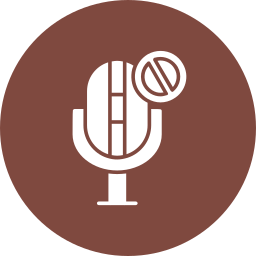 No microphone icon