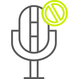 brak mikrofonu ikona