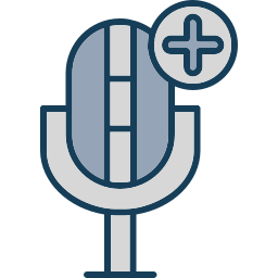 microfoon toevoegen icoon
