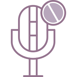 brak mikrofonu ikona