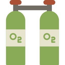 zuurstof cilinders icoon