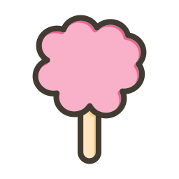 Cotton candy icon