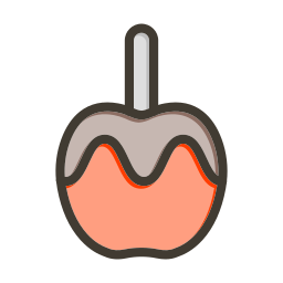 Caramelized apple icon