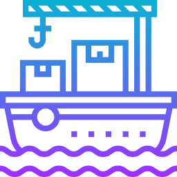 barco de carga icono