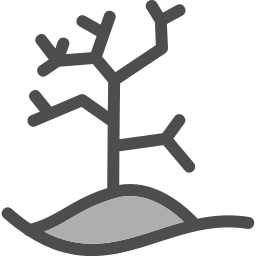 Dry tree icon