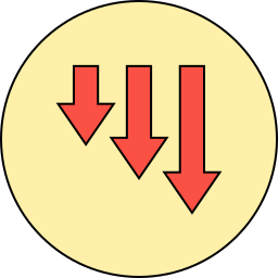 Down arrows icon