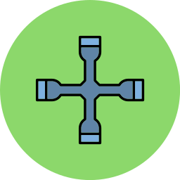 Wheel brace icon