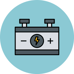 Car battery icon