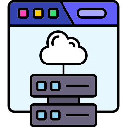 archiviazione nel cloud icona