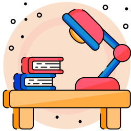 Study desk icon