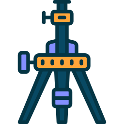 Camera tripod icon