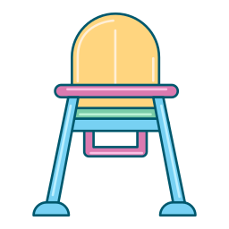 chaise de bébé Icône