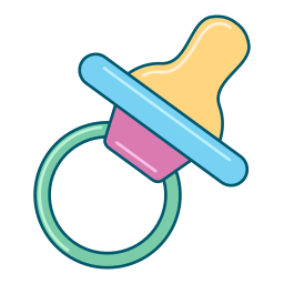 Baby pacifier icon