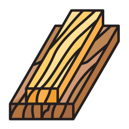 planches de bois Icône
