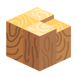 bloco de madeira Ícone
