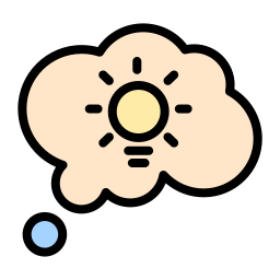 creatieve lamp icoon