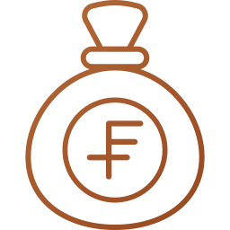 Swiss franc icon