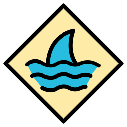 Shark fin icon