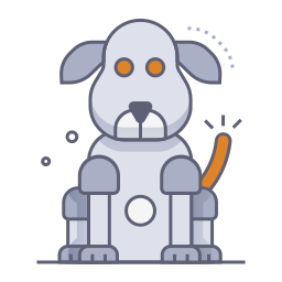 robot mascota icono