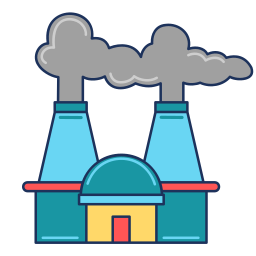 la pollution de l'air Icône