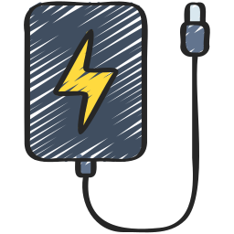 Портативное зарядное устройство иконка