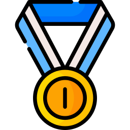medaglia d'oro icona