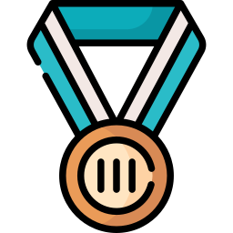 medalla de bronce icono