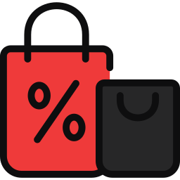 Shopping bags icon