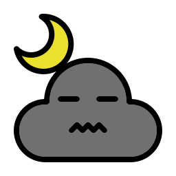 Облачная ночь иконка