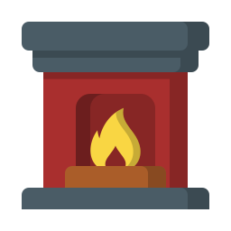 chimenea icono