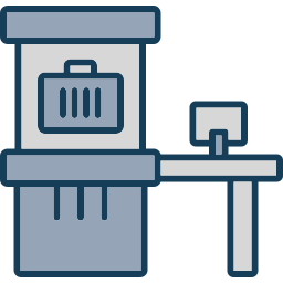 Luggage scanner icon