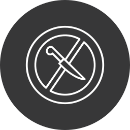 No knife icon