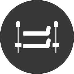 Skiing equipments icon