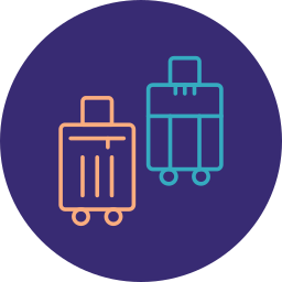 Luggage bag icon